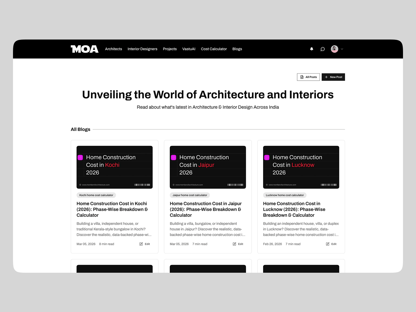 City-by-city construction cost guides, built to be found in search