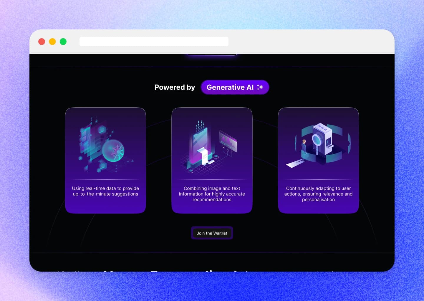 What the engine does, in three cards rather than three paragraphs