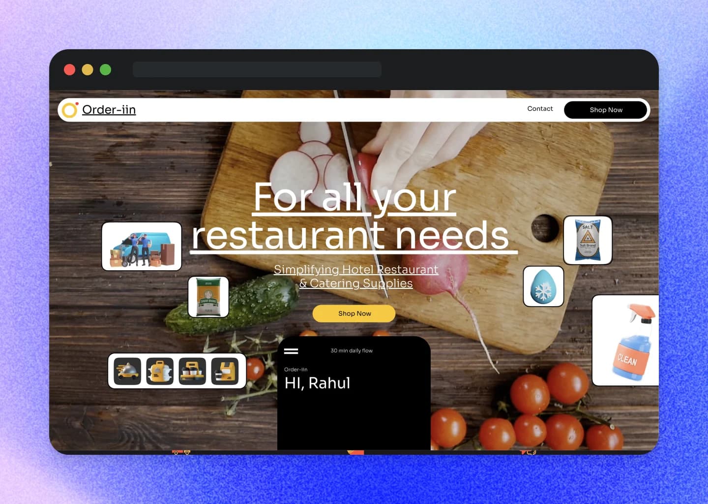 Order-iin — simplifying hotel, restaurant and catering supplies