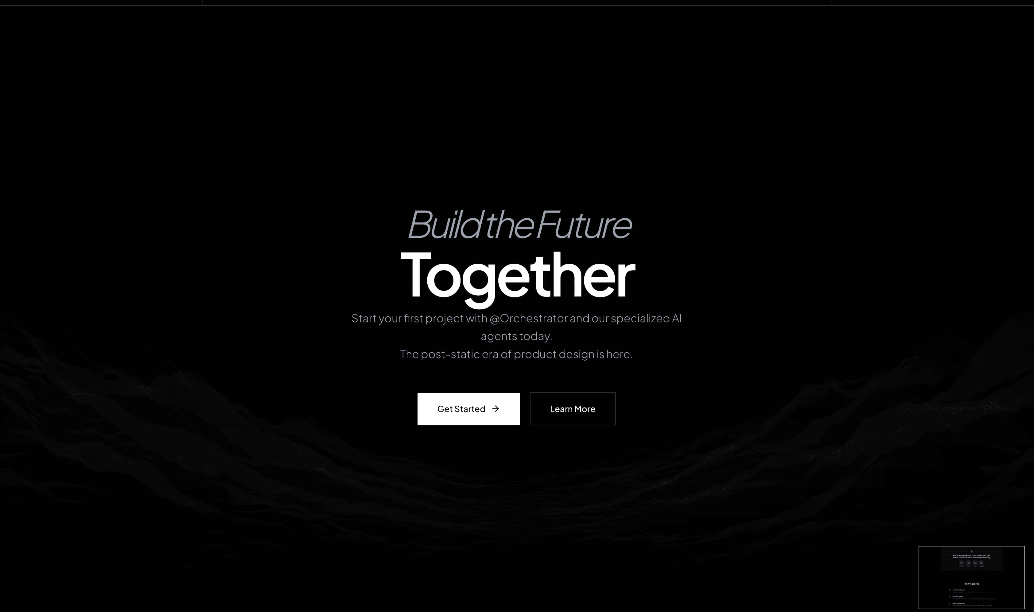 Build the Future Together — the closing call to action