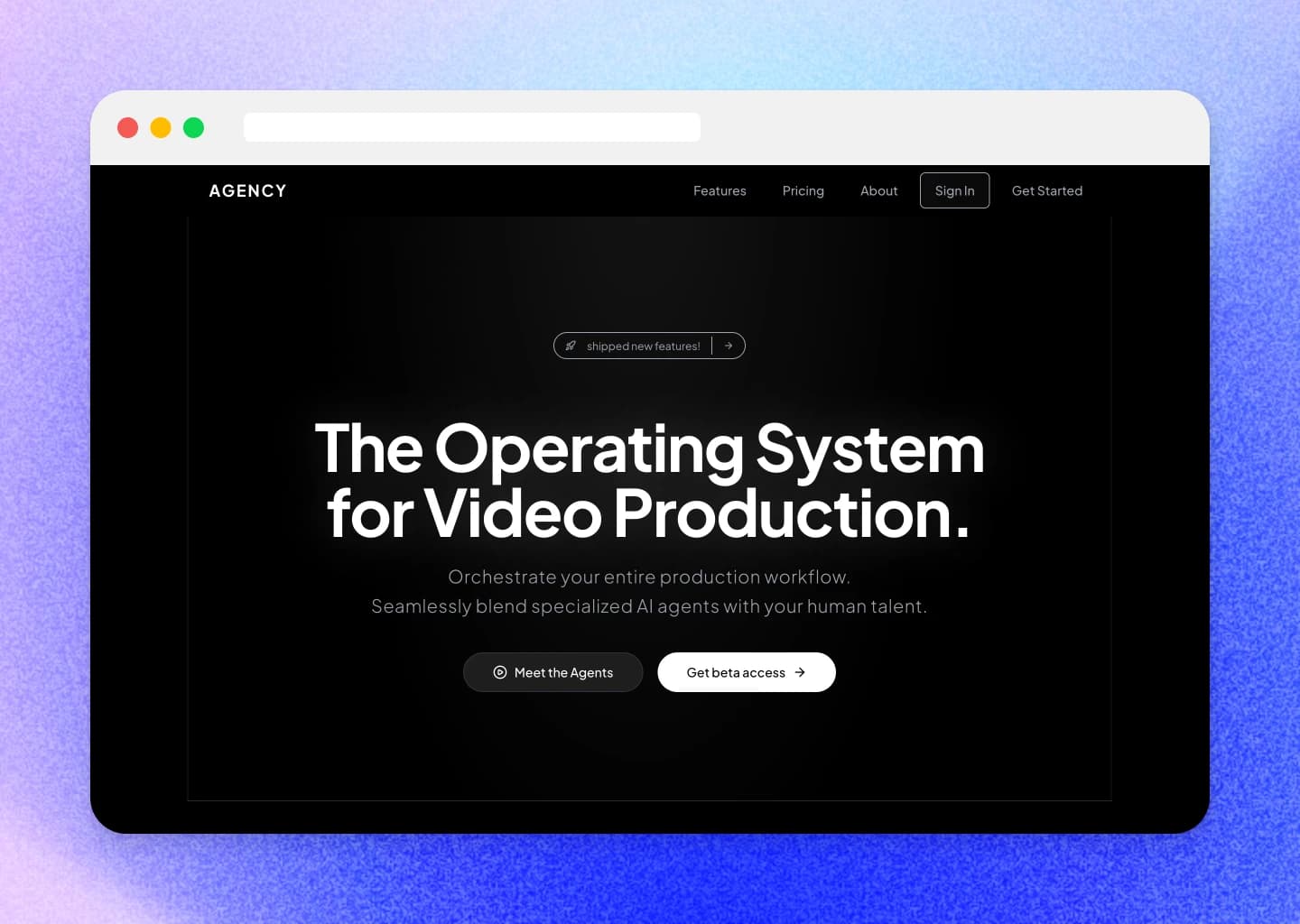 The Agency — the operating system for video production